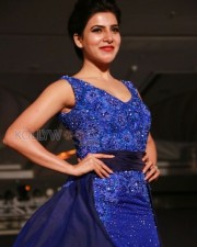 Actress Samantha In Blue Pictures