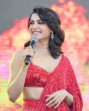 Actress Samantha Ruth Prabhu in a Red Sequin Saree Photos 02 Actress Samantha Ruth Prabhu in a Red Sequin Saree Photos 02