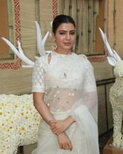 Actress Samantha at Shakuntalam Movie Opening Pictures