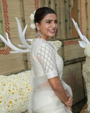 Actress Samantha at Shakuntalam Movie Opening Pictures