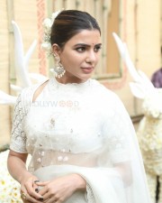 Actress Samantha at Shakuntalam Movie Opening Pictures