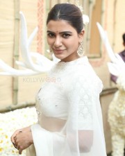 Actress Samantha at Shakuntalam Movie Opening Pictures