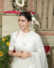 Actress Samantha at Shakuntalam Movie Opening Pictures