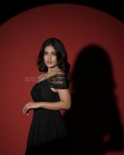 Actress Saniya Iyappan Black Dress Pictures 04