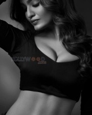 Actress Saniya Iyappan in Sexy Hot Black and White Photoshoot Pictures 02