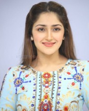 Actress Sayesha Saigal At Chinababu Movie Success Meet Photos