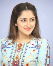 Actress Sayesha Saigal At Chinababu Movie Success Meet Photos