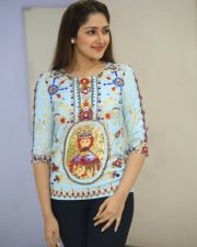 Actress Sayesha Saigal At Chinababu Movie Success Meet Photos