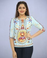 Actress Sayesha Saigal At Chinababu Movie Success Meet Photos