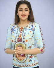 Actress Sayesha Saigal At Chinababu Movie Success Meet Photos