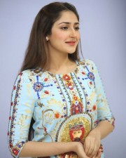 Actress Sayesha Saigal At Chinababu Movie Success Meet Photos