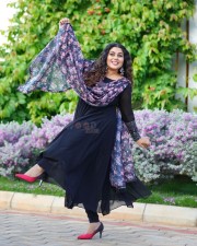 Actress Shamna Kasim in Black Salwar Photoshoot Stills 01