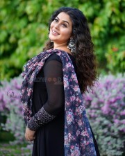 Actress Shamna Kasim in Black Salwar Photoshoot Stills 04