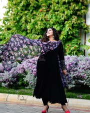 Actress Shamna Kasim in Black Salwar Photoshoot Stills 09