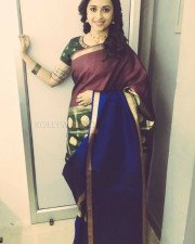 Actress Sri Divya Traditional Saree Photos