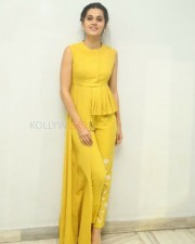 Actress Taapsee Pannu Yellow Dress Photos