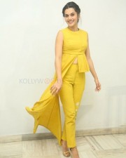 Actress Taapsee Pannu Yellow Dress Photos