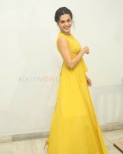Actress Taapsee Pannu Yellow Dress Photos