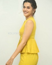 Actress Taapsee Pannu Yellow Dress Photos