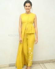 Actress Taapsee Pannu Yellow Dress Photos