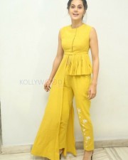 Actress Taapsee Pannu Yellow Dress Photos