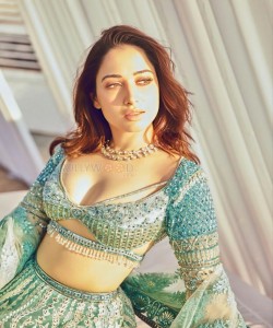 Actress Tamannaah Bhatia Sexy Hot Cleavage Photo 01