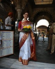 Actress Tamannaah Bhatia at Babulnath Mandir Photos 05