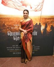 Actress Trisha Krishnan at Ponniyin Selvan Teaser Launch Photos 01