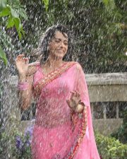 Actress Trisha Wet Saree Photos