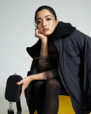 Adorable Actress Rashmika Mandanna in an Oversized Black Puff Jacket with Chic Top and Skirt with Black Leggings Photos 02 Adorable Actress Rashmika Mandanna in an Oversized Black Puff Jacket with Chic Top and Skirt with Black Leggings Photos 02