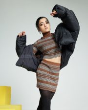 Adorable Actress Rashmika Mandanna in an Oversized Black Puff Jacket with Chic Top and Skirt with Black Leggings Photos 05 Adorable Actress Rashmika Mandanna in an Oversized Black Puff Jacket with Chic Top and Skirt with Black Leggings Photos 05