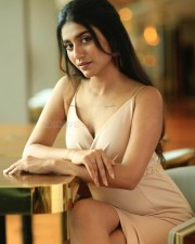 Adorable and Sexy Priya Prakash Varrier in a Thigh Slit Dress Photos 02