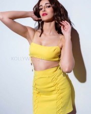 Ananya Panday in Yellow Leather Dress Photoshoot Stills 01