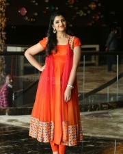 Anchor Shyamala Red Dress Photoshoot Stills