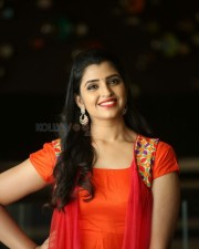 Anchor Shyamala Red Dress Photoshoot Stills