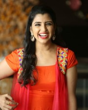 Anchor Shyamala Red Dress Photoshoot Stills