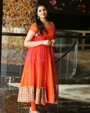 Anchor Shyamala Red Dress Photoshoot Stills
