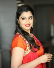 Anchor Shyamala Red Dress Photoshoot Stills