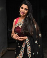 Anchor Shyamala in Black Saree Photos