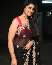 Anchor Shyamala in Black Saree Photos