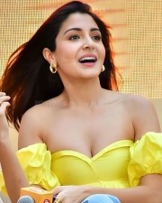 Anushka Sharma Sexy in Yellow at Slurp Farm Event Photos 14