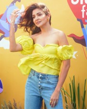 Anushka Sharma Sexy in Yellow at Slurp Farm Event Photos 19