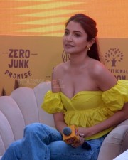 Anushka Sharma Sexy in Yellow at Slurp Farm Event Photos 23