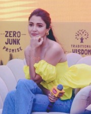 Anushka Sharma Sexy in Yellow at Slurp Farm Event Photos 35