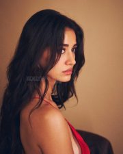 Awarapan 2 Actress Disha Patani in a Crimson Halter Dress Photos 08