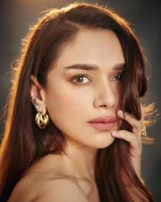 Beautiful Aditi Rao Hydari in a Black Off Shoulder Co Ord Dress Pictures 01