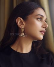 Beautiful Aditi Rao Hydari in a Black Silk Kurta and Sharara Pictures 02