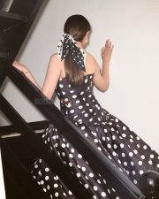 Beautiful Aditi Rao Hydari in a Polka Dotted Strapless Bodice with a Floor Sweeping Skirt Photos 01