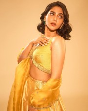 Beautiful Aishwarya Lekshmi in a Yellow Lehenga Pictures 09