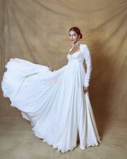 Beautiful Ananya Panday in an Ivory Anarkali Jacket Set Photos 01 Beautiful Ananya Panday in an Ivory Anarkali Jacket Set Photos 01